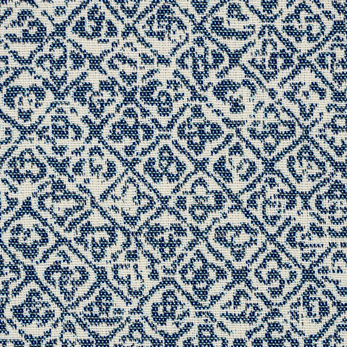 Schumacher Sarong Weave Indoor/Outdoor Indigo Fabric Sample 84303