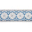 Schumacher Maximilian Tape Blue Trim Sample 84330