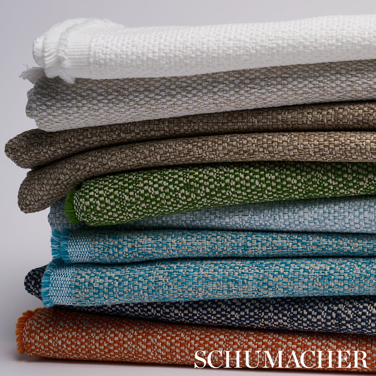 Schumacher Gus Indoor/Outdoor Sky Fabric Sample 84344