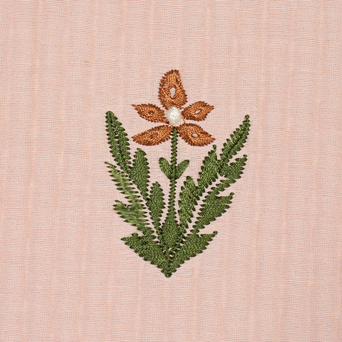 Schumacher Elmslie Embroidery Petal Fabric 84372