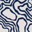 Schumacher Defeo Embroidery Indigo Fabric Sample 84432