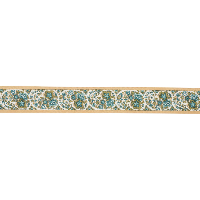 Schumacher Ines Paisley Trim Mineral & Teal Trim 84440