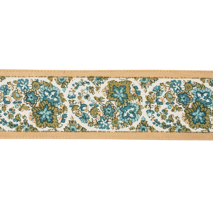 Schumacher Ines Paisley Trim Mineral & Teal Trim 84440