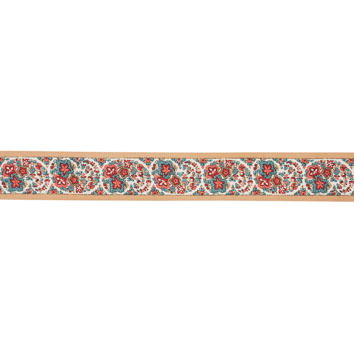 Schumacher Ines Paisley Trim Rouge & Noir Trim 84441