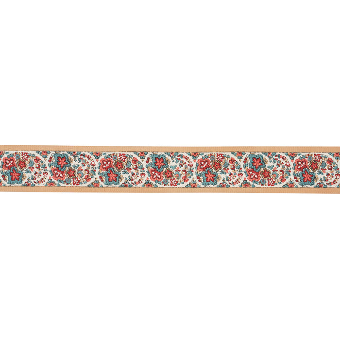 Schumacher Ines Paisley Trim Rouge & Noir Trim 84441