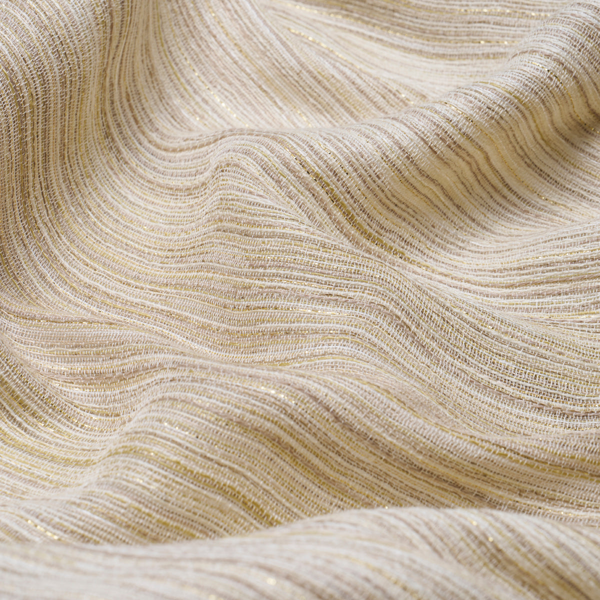 Schumacher Ines Alpaca Linen Sheer Soft Gold Fabric 84470