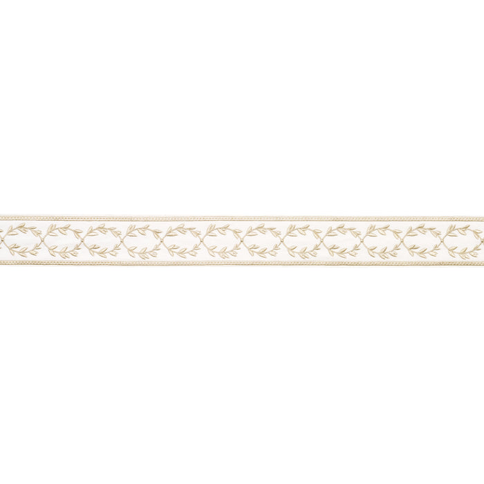 Schumacher Maison Vine Ivory Trim Sample 84571