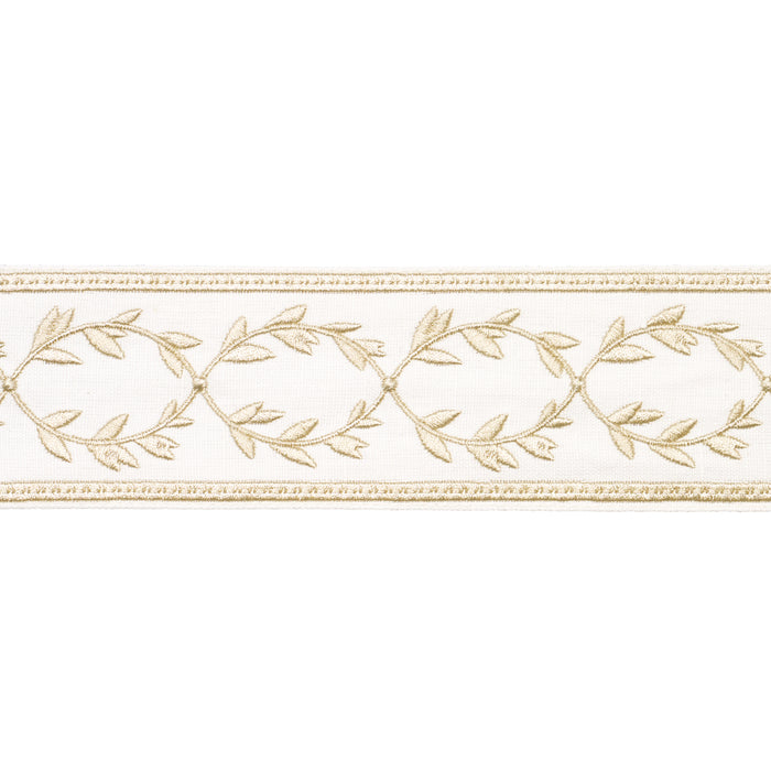 Schumacher Maison Vine Ivory Trim Sample 84571