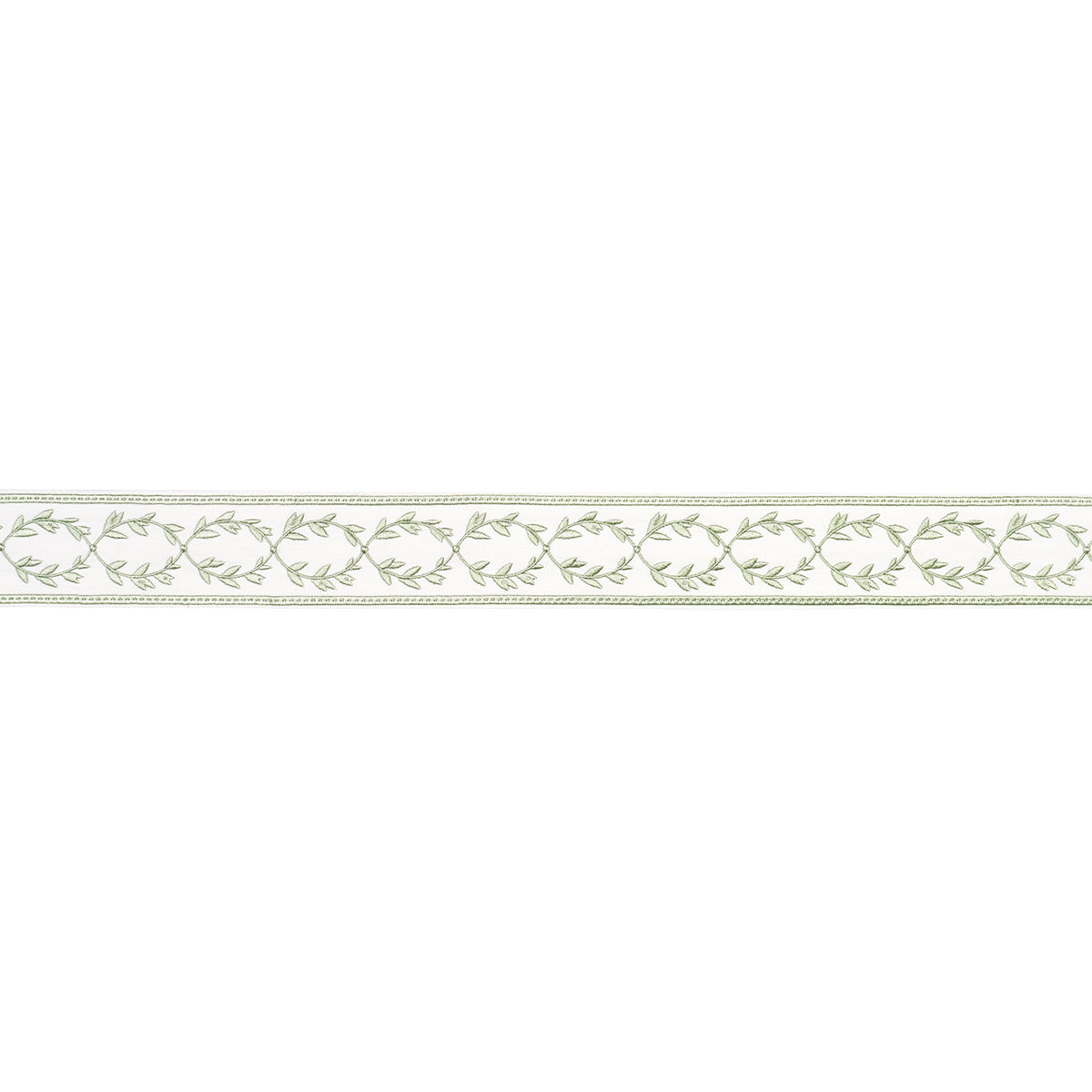 Schumacher Maison Vine Celadon Trim Sample 84572