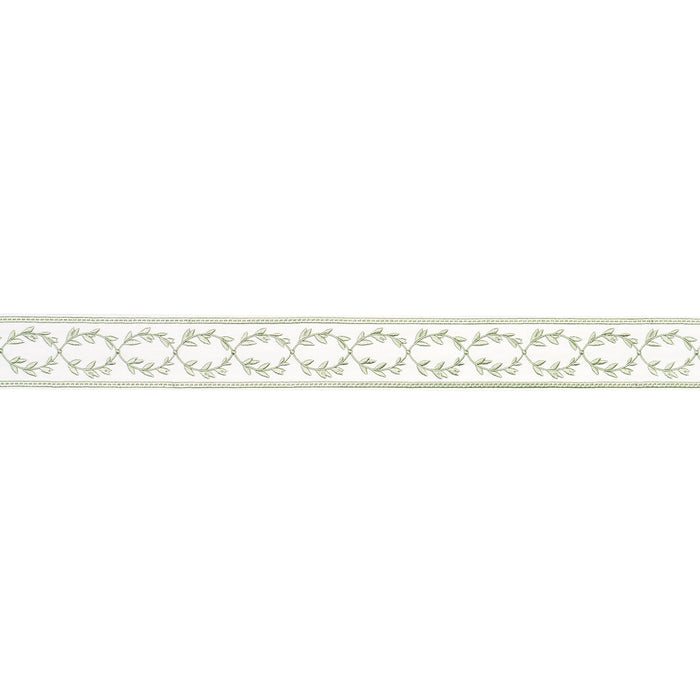 Schumacher Maison Vine Celadon Trim Sample 84572