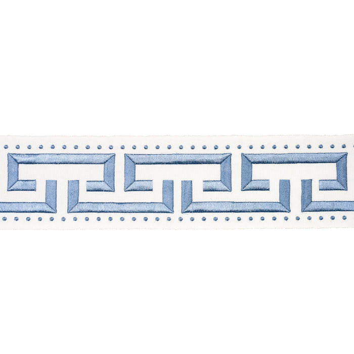 Schumacher Margo Fret Porcelain Trim 84581