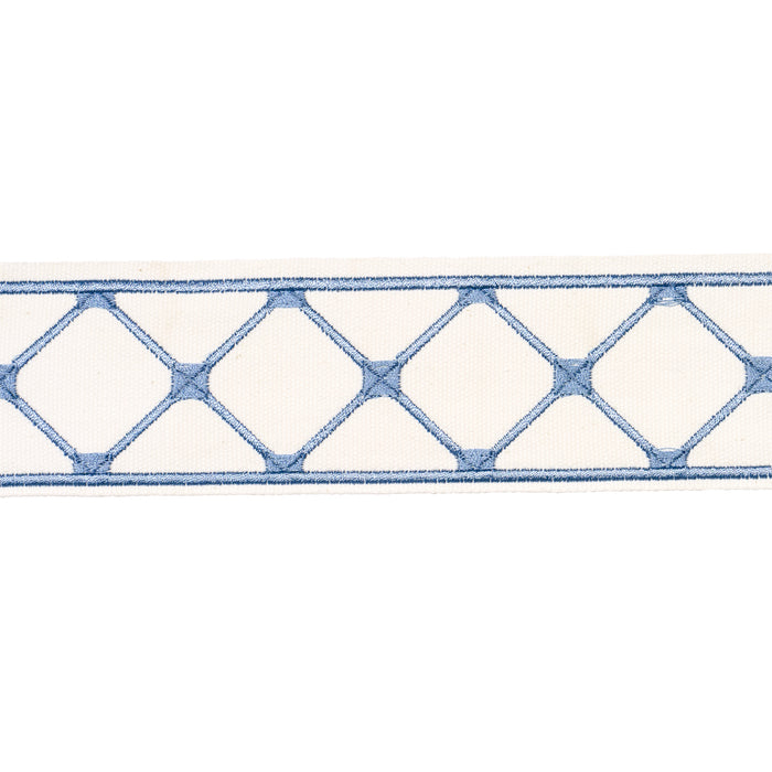 Schumacher Parisian Bamboo Porcelain Trim Sample 84602