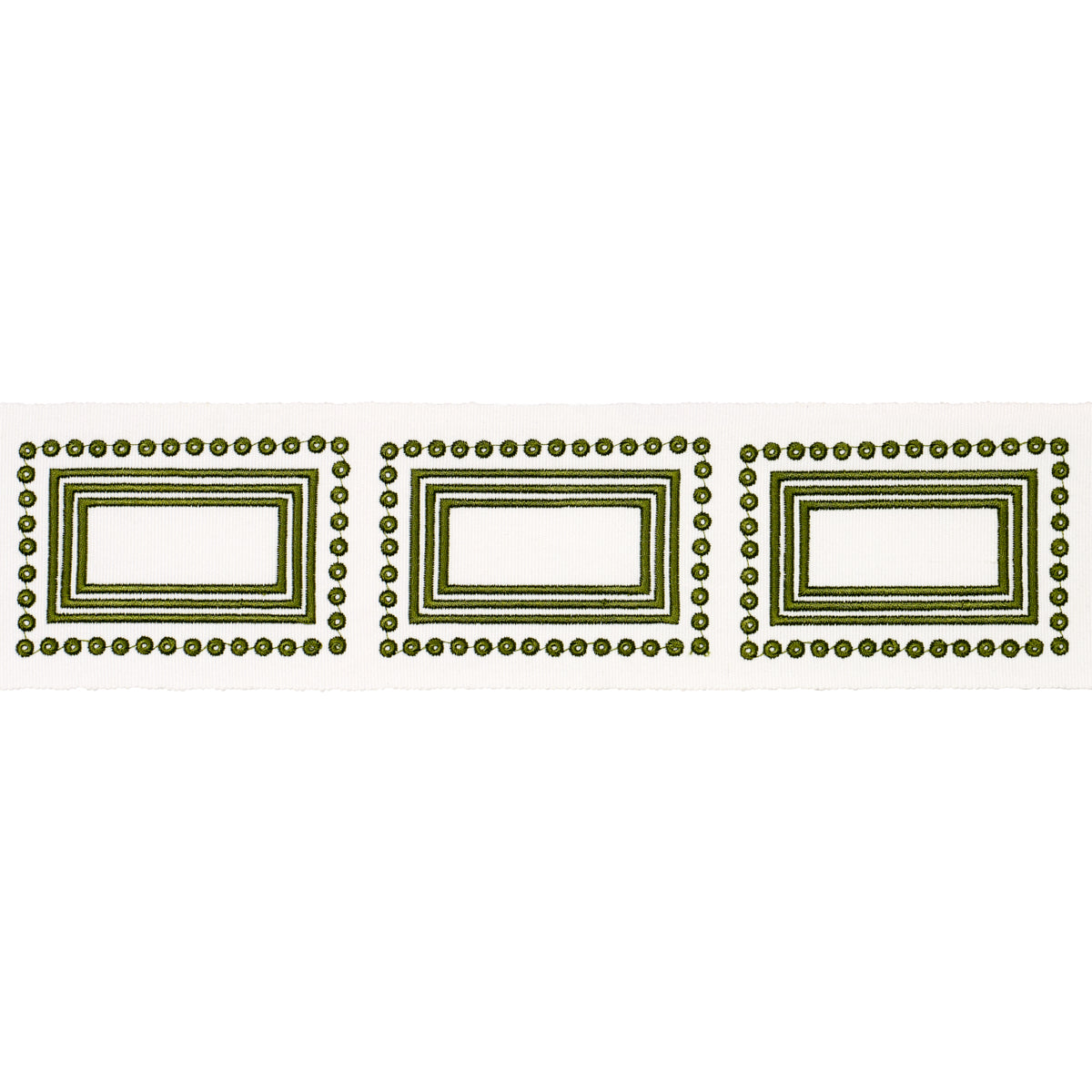 Schumacher Porte Parisien Green Trim Sample 84611