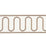 Schumacher Royere Scroll Ivory Trim Sample 84623