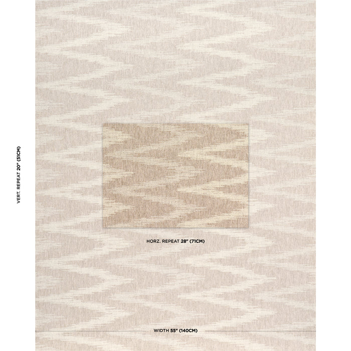 Schumacher Grand Gesture Flax Fabric Sample 84630