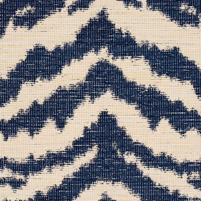 Schumacher Shivalik Hills Tiger Indigo Fabric 84651