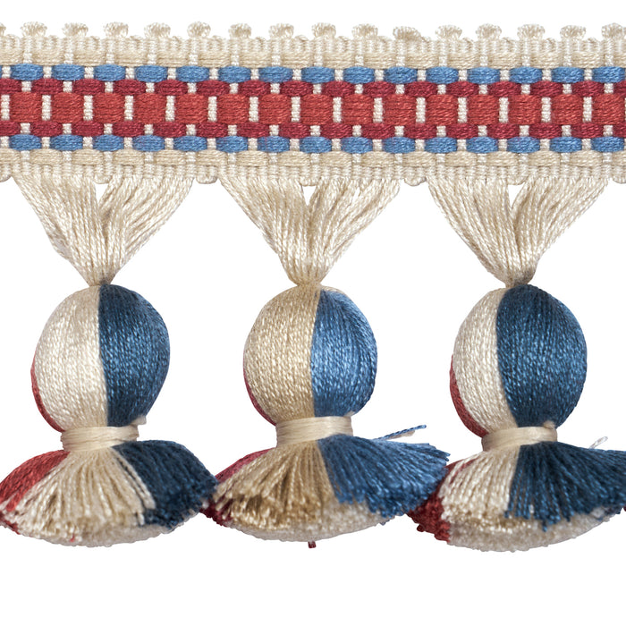 Schumacher Ali Tassel Rouge & Navy Trim 84673