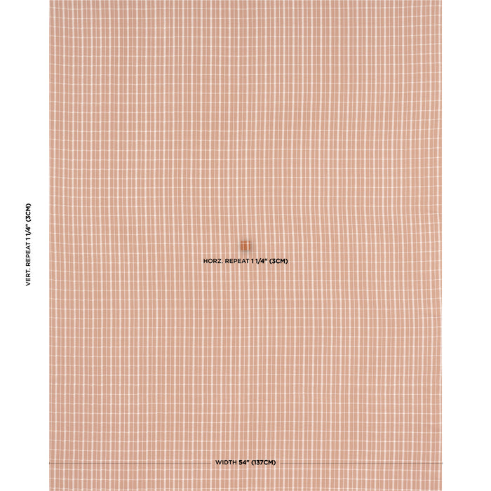 Schumacher Boyd Check Spice Fabric Sample 84680