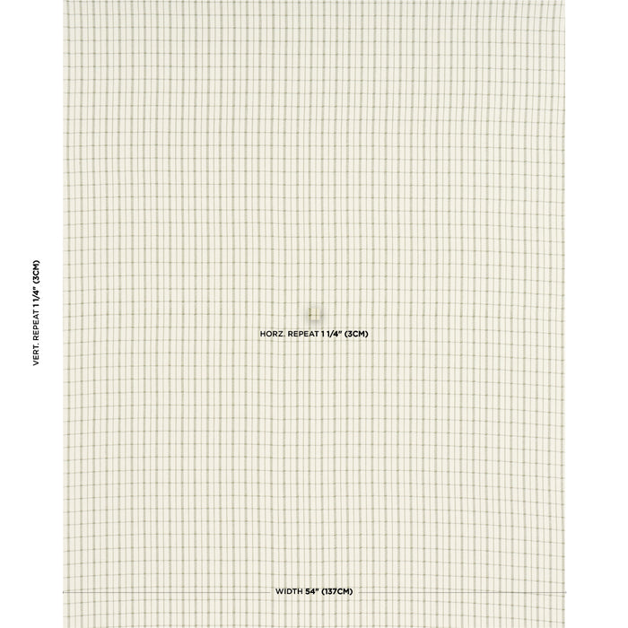 Schumacher Boyd Check Moss Fabric Sample 84682