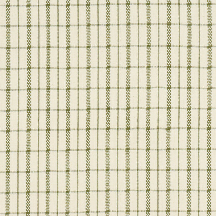 Schumacher Boyd Check Moss Fabric Sample 84682