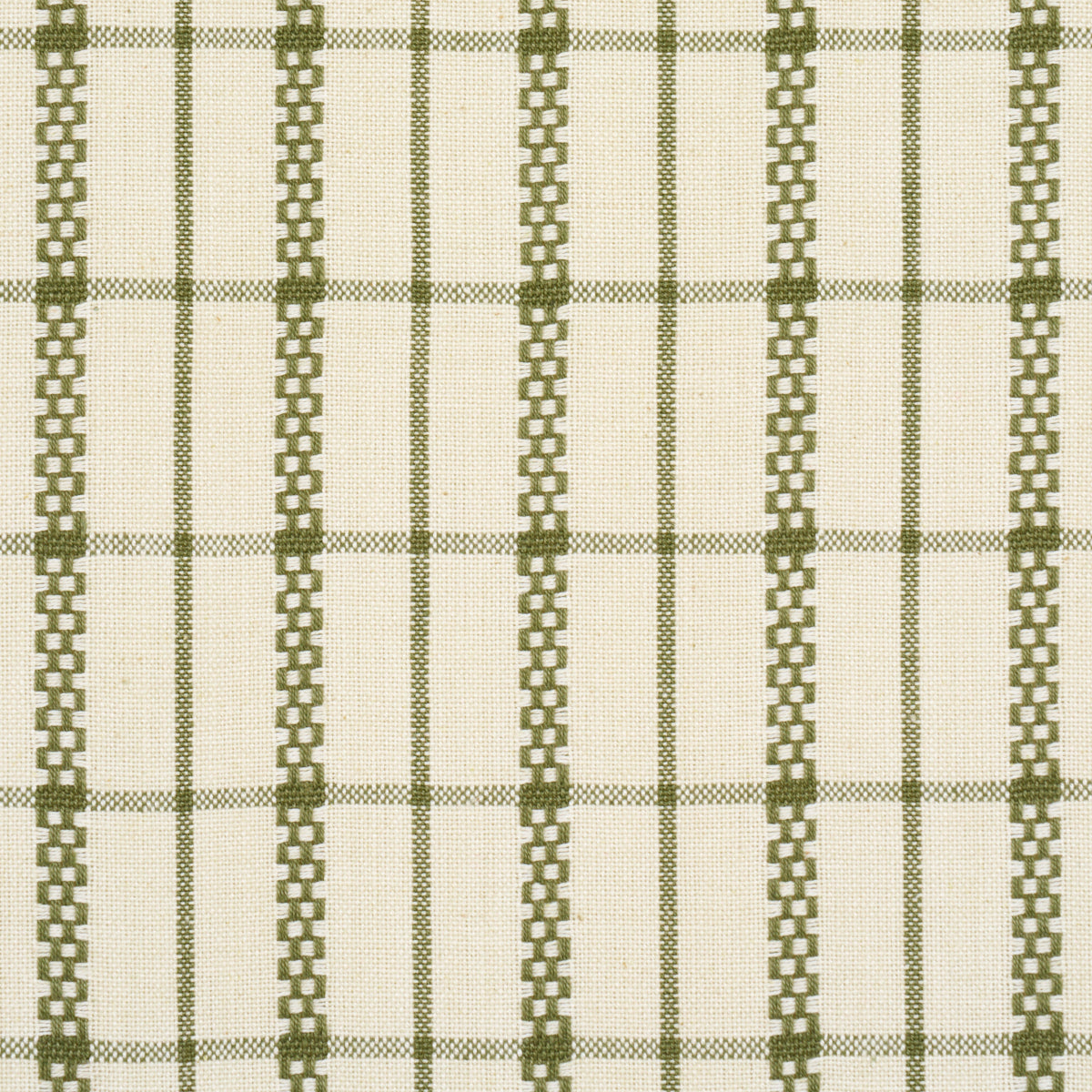 Schumacher Boyd Check Moss Fabric 84682