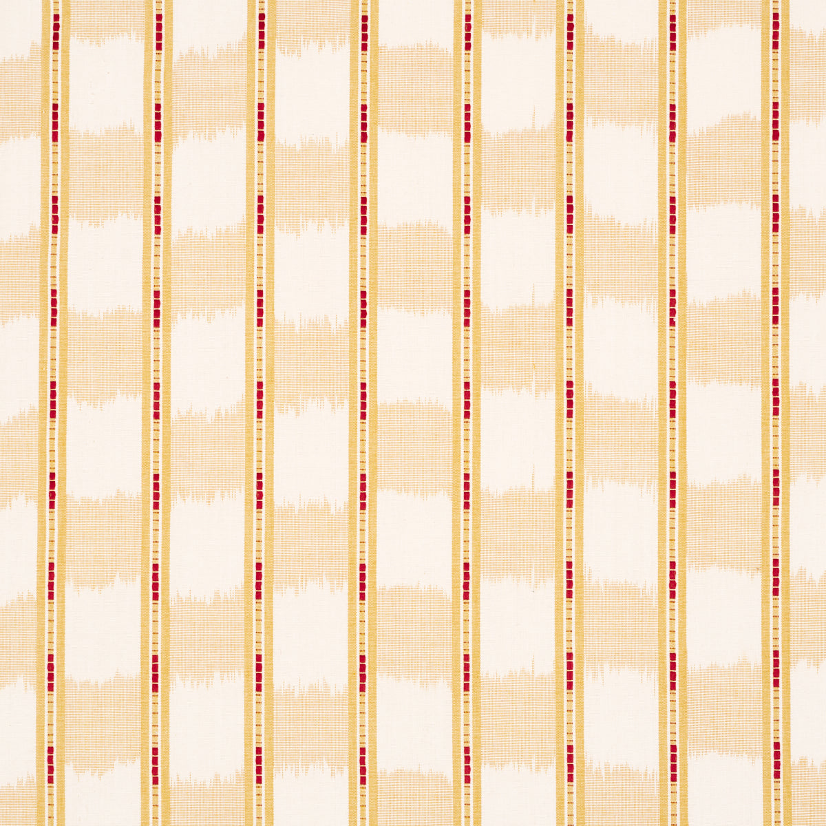 Schumacher Faye Ikat Ochre Fabric 84710