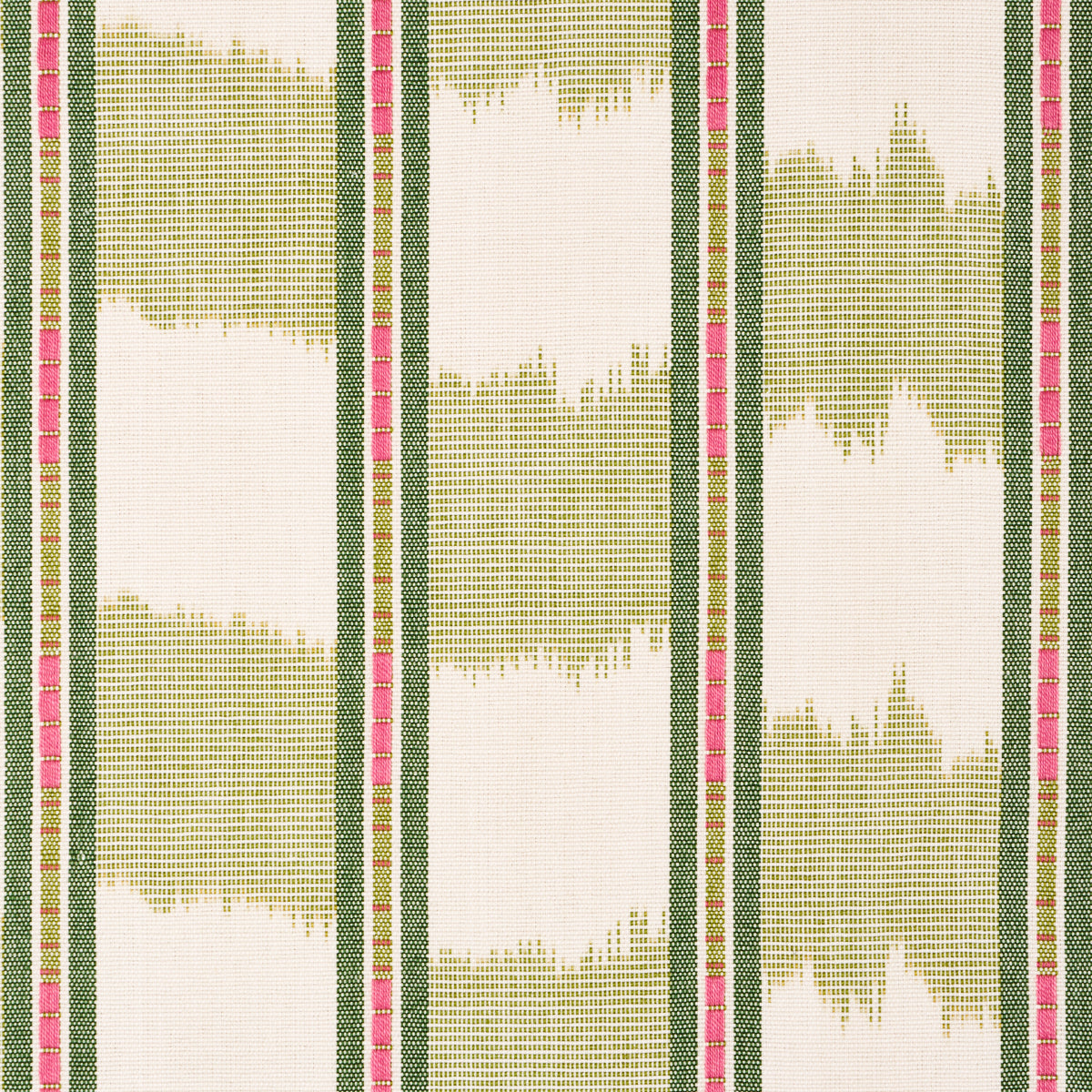 Schumacher Faye Ikat Leaf Fabric 84711