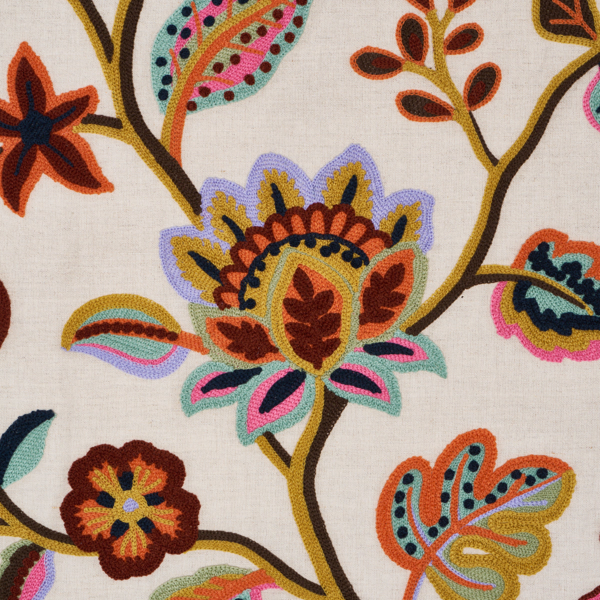 Schumacher Loulou Embroidery Jewel Fabric 84750