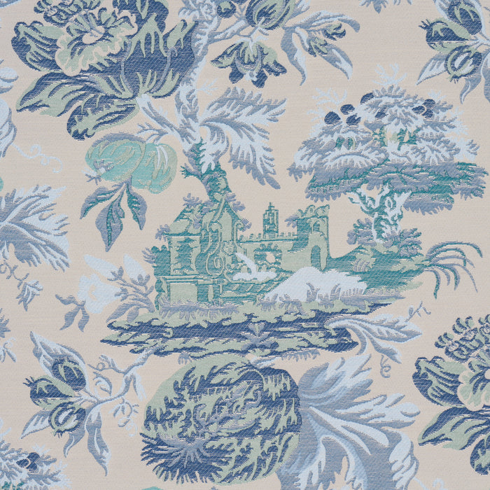 Schumacher Jardin De Louis Delft Fabric Sample 84880