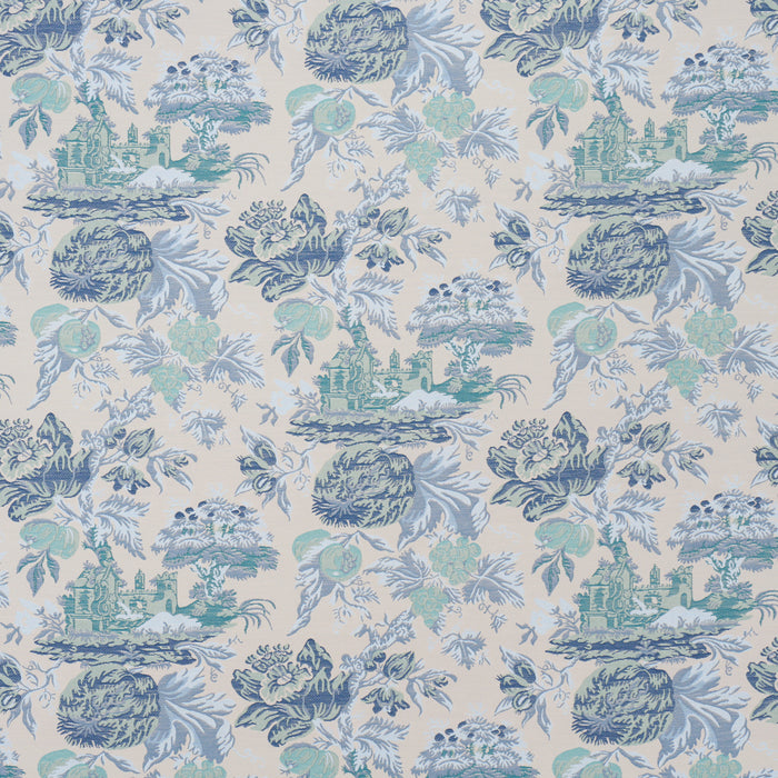 Schumacher Jardin De Louis Delft Fabric Sample 84880