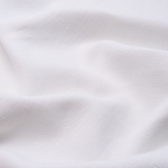 Schumacher Jumi Stonewashed Linen White Fabric Sample 84902