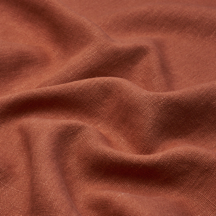 Schumacher Jumi Stonewashed Linen Terracotta Fabric 84904