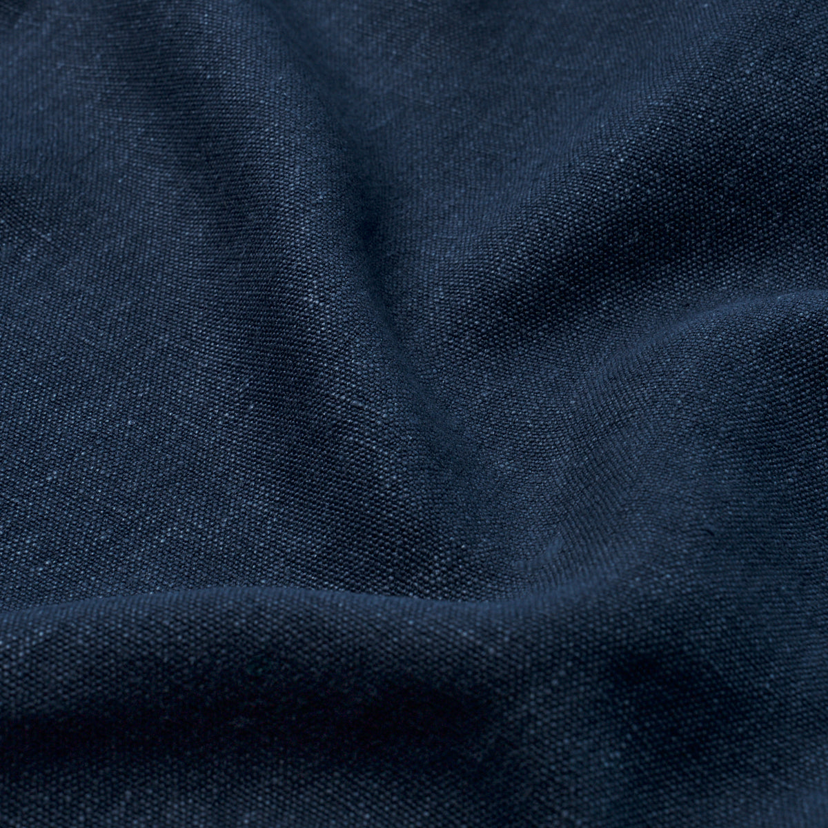 Schumacher Jumi Stonewashed Linen Navy Fabric Sample 84910