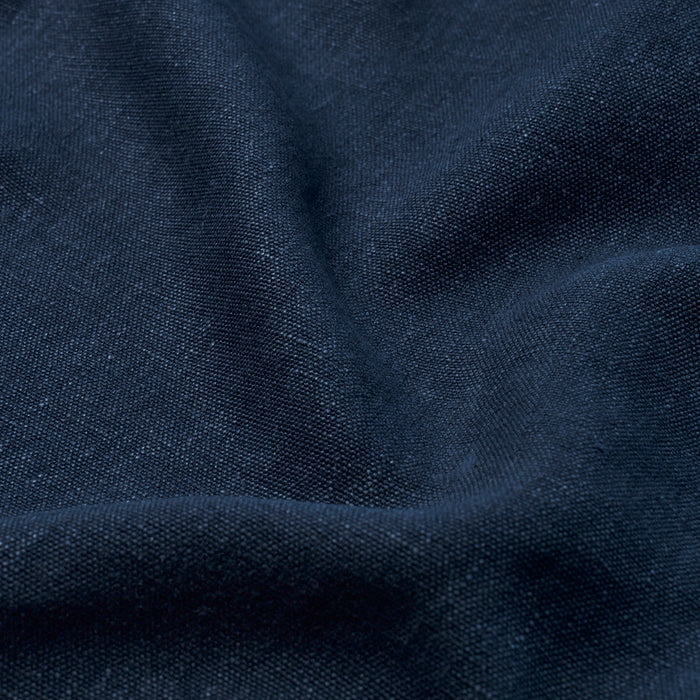 Schumacher Jumi Stonewashed Linen Navy Fabric 84910