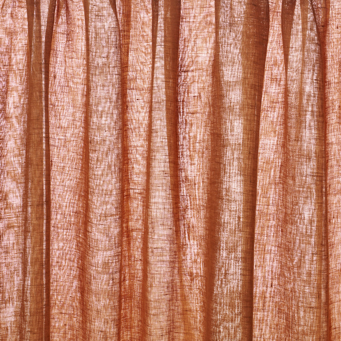 Schumacher Aya Sheer Rust Fabric 84929