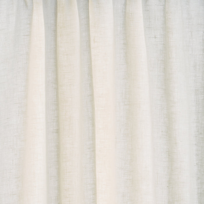 Schumacher Leslie Stonewashed Sheer Ivory Fabric Sample 84931