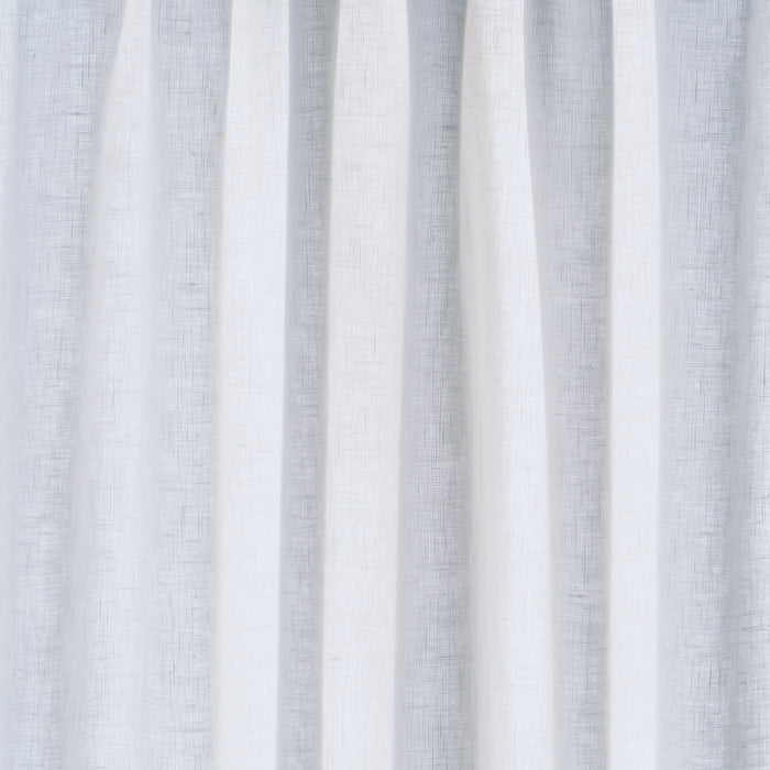 Schumacher Leslie Stonewashed Sheer White Fabric Sample 84932