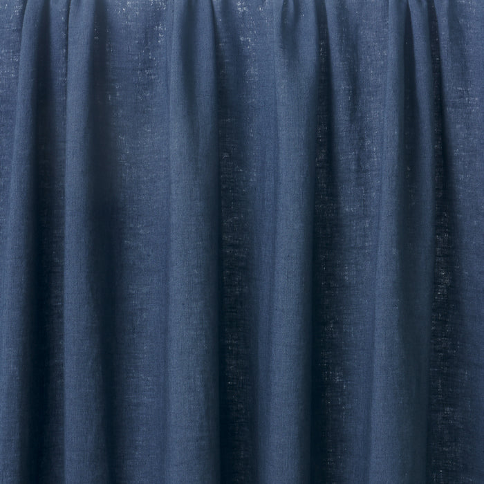 Schumacher Leslie Stonewashed Sheer Navy Fabric 84938