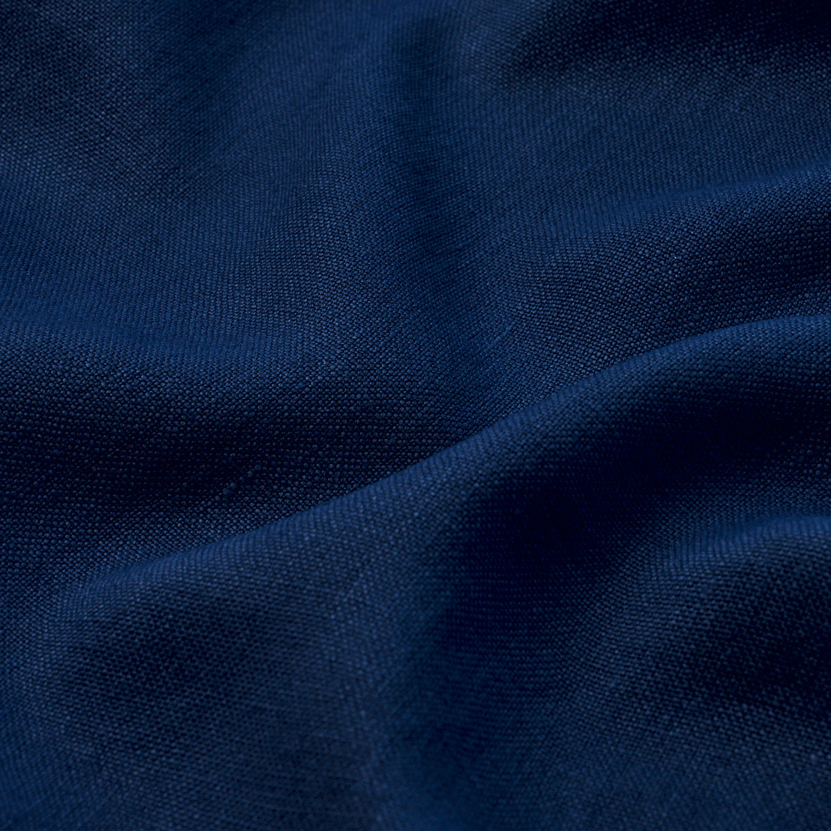 Schumacher Kai Linen Navy Fabric 84956