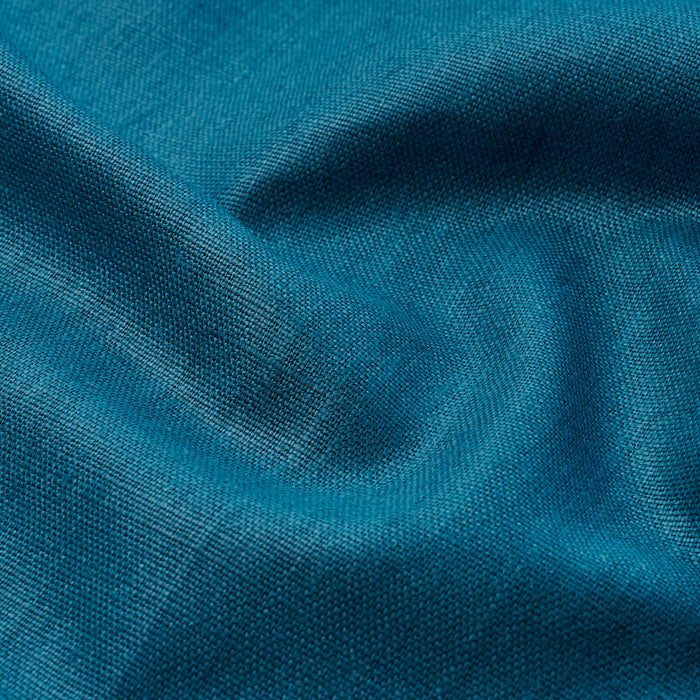 Schumacher Leo Glazed Linen Peacock Fabric 84963