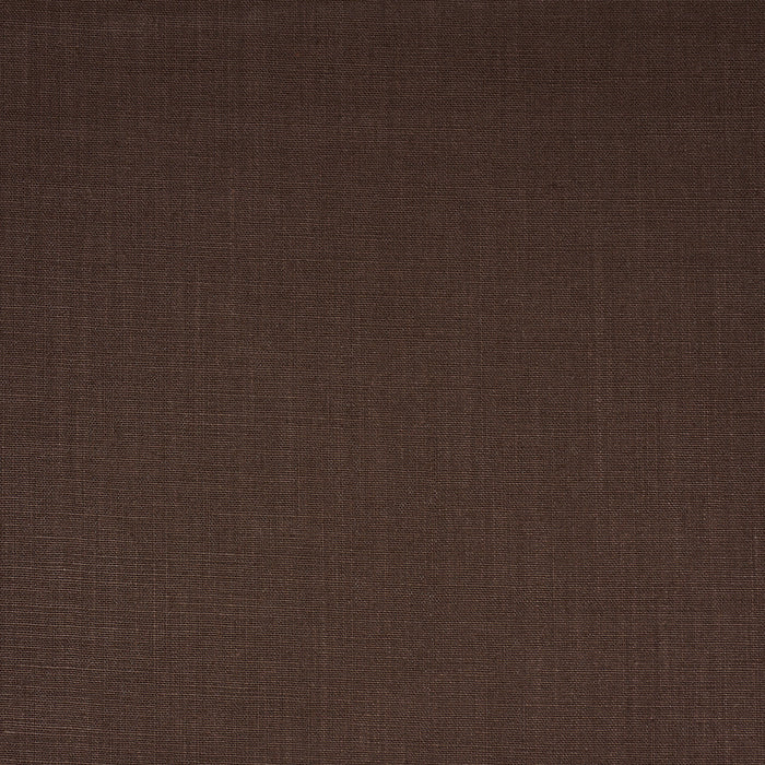 Schumacher Leo Glazed Linen Chocolate Fabric Sample 84968