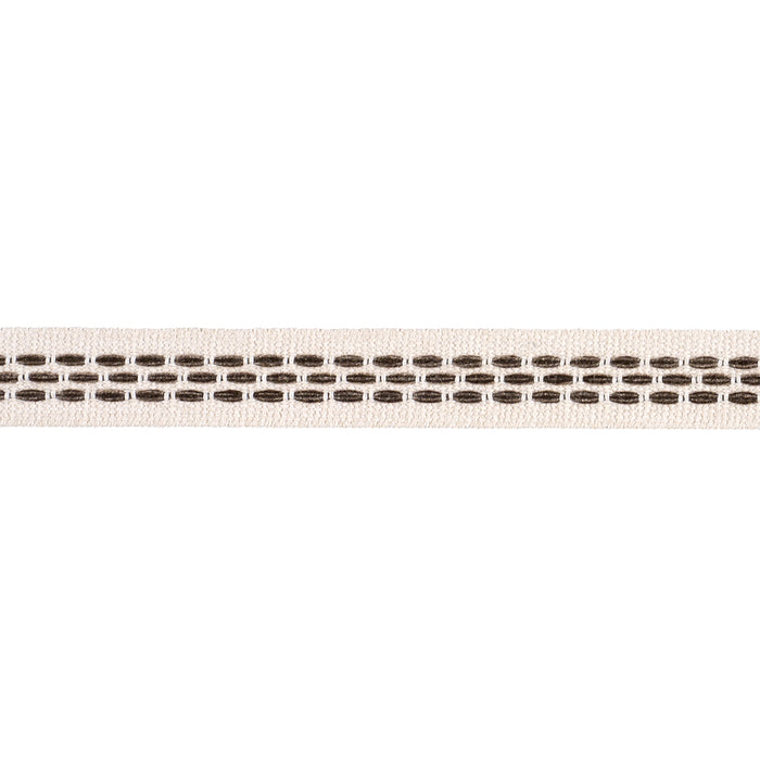 Schumacher Portola Tape Narrow Indoor/Outdoor Pebble Trim Sample 85185