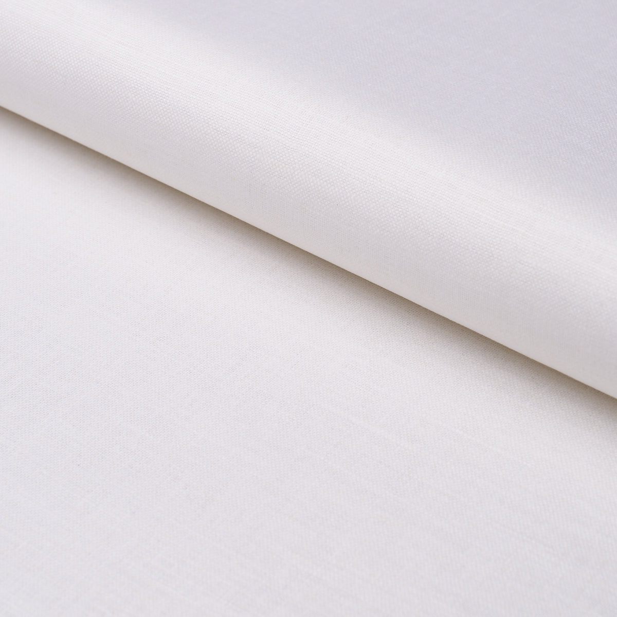 Schumacher Patent Linen White Fabric 85270