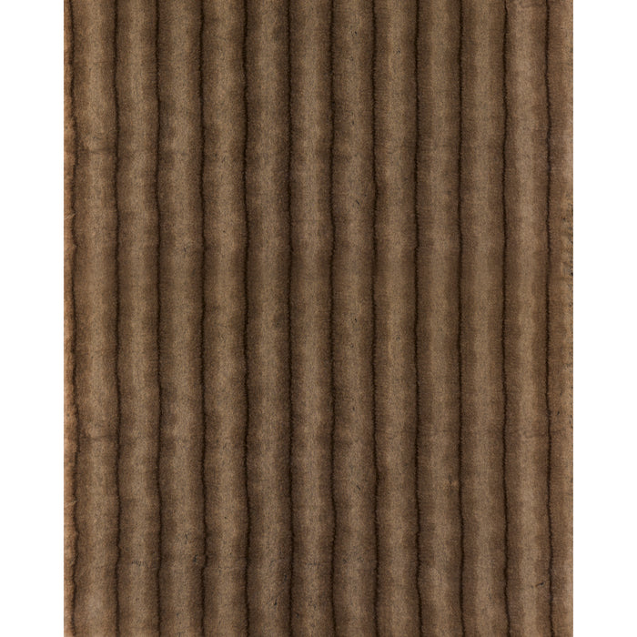 Schumacher Verbier Faux Fur Chocolate Fabric Sample 85340