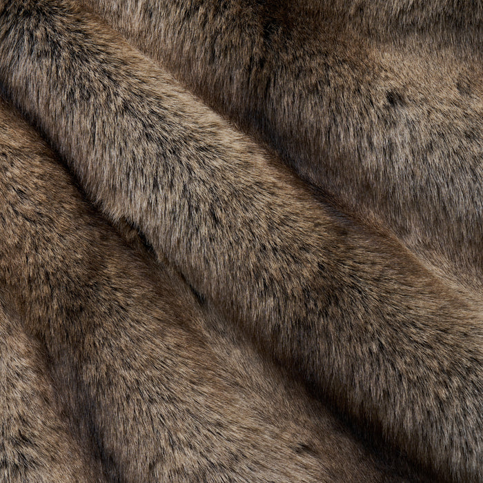 Schumacher Verbier Faux Fur Chocolate Fabric 85340