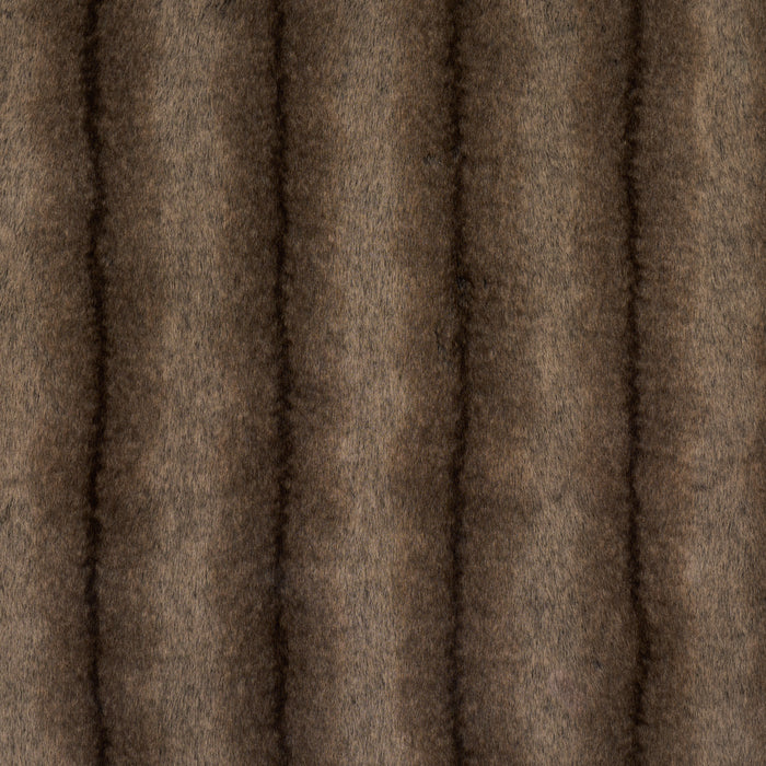 Schumacher Verbier Faux Fur Chocolate Fabric 85340