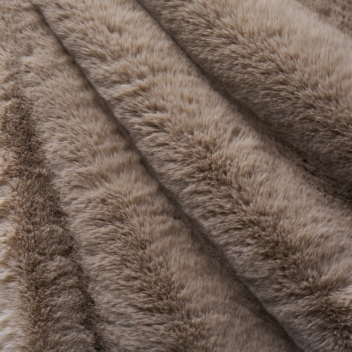 Schumacher Timberline Faux Fur Pewter Fabric 85360