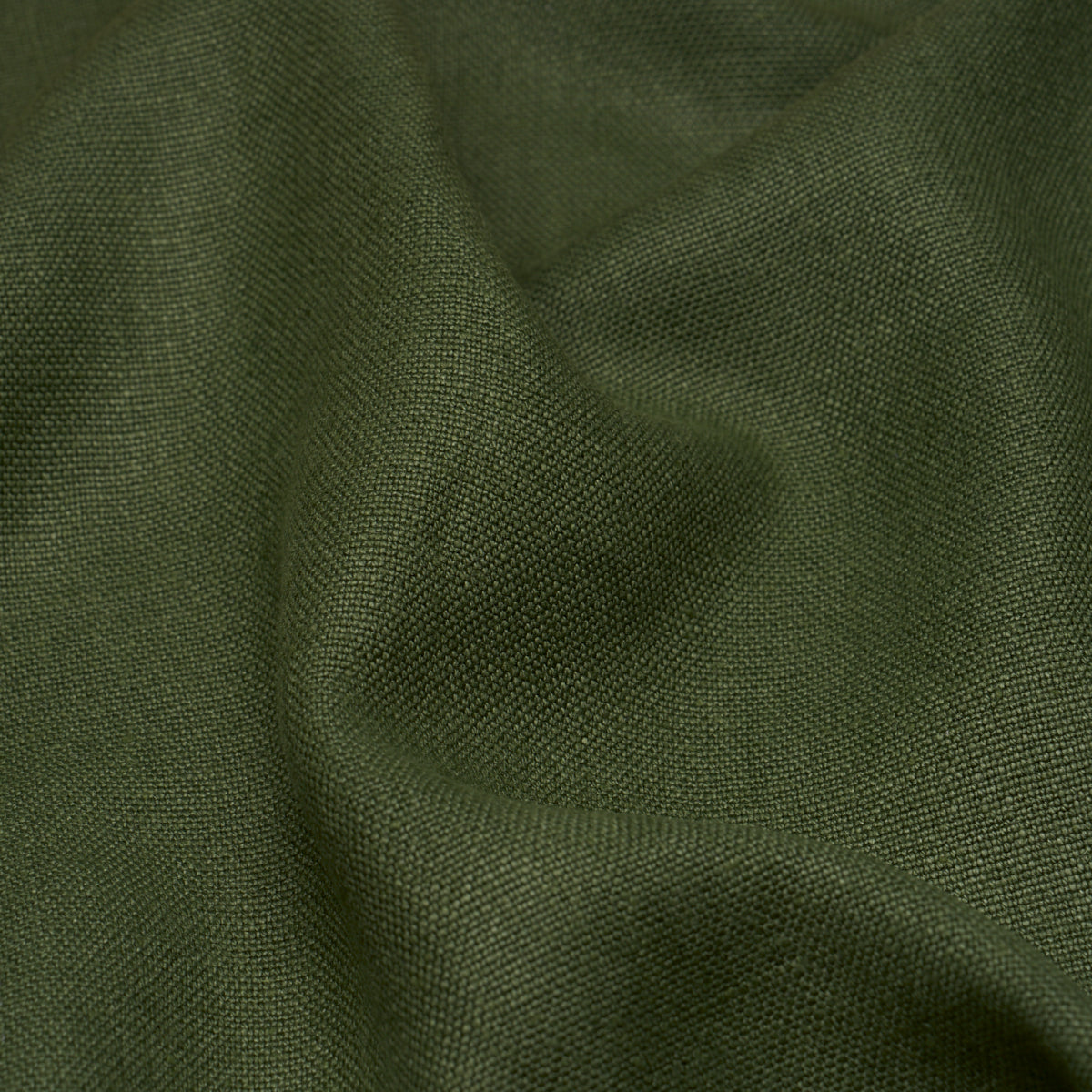 Schumacher Piet Performance Linen Hunter Green Fabric Sample 85400