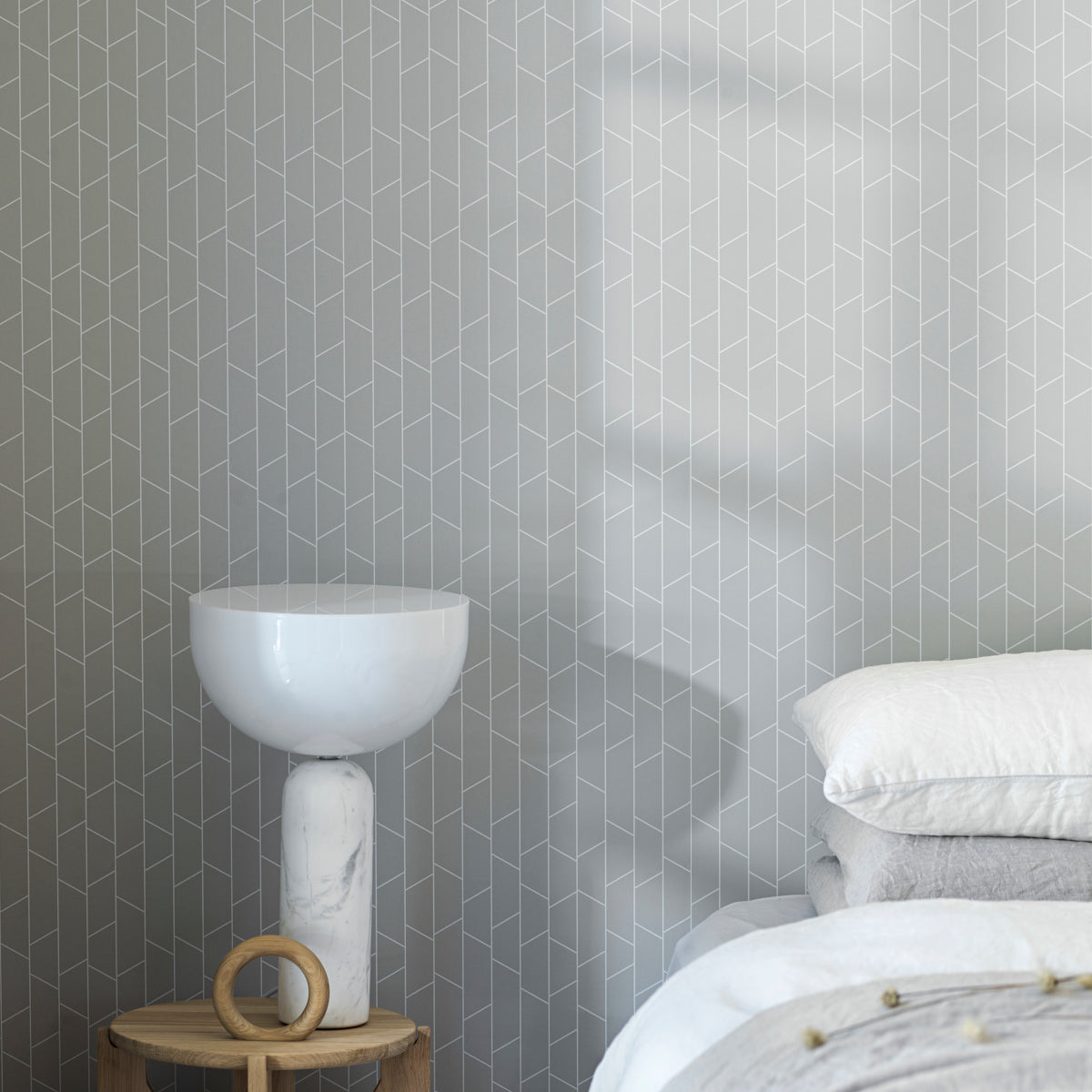 Schumacher Angle Grey Wallpaper 8820