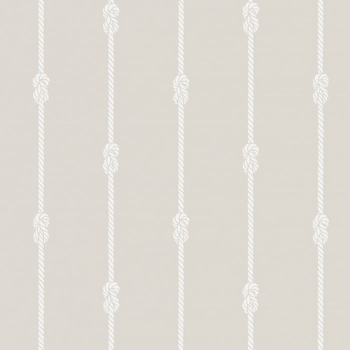 Schumacher Knot Stripe Sand Wallpaper 8859